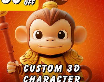 Custom 3D Character Modeling, Animation, Game Assets (Digital File Only)