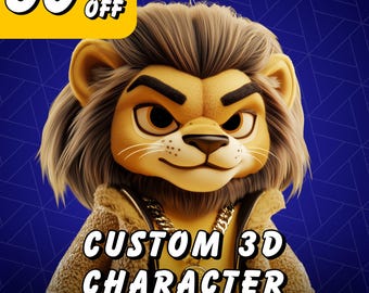 Custom 3D Character Model | Personalized Figurine (Digital File Only)
