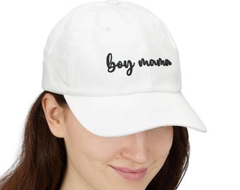 Embroidered boy mom hat, gift for boy mom, new mom gift, baby shower gift, mom of boys hat, boy mama cap, mothers day gift, gift for her