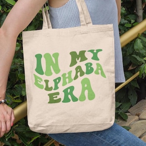 In my elphaba era Tote Bag, wicked inspired canvas bag, cute wicked tote bag, wicked reusable shopping bag gift for her teen gift, witch bag