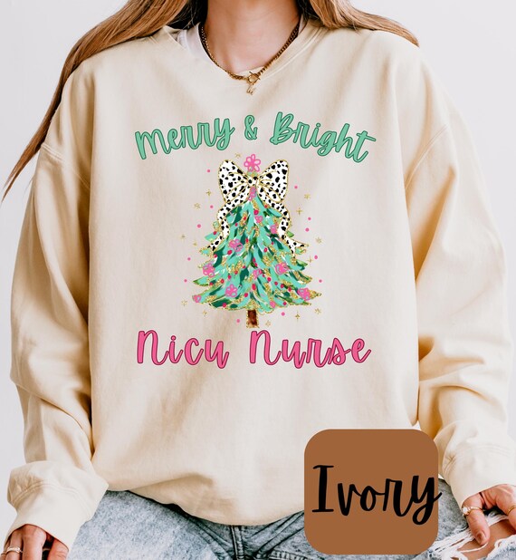 NICU Nurse Christmas Sweatshirt, Nicu Nurse Gift, Gift for New