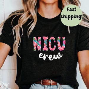Fall nicu nurse shirt, neonatal nurse shirt, nurse gift, preppy nicu nurse shirt, floral nicu shirt, NICU nurse shirt, Bella Canva, nicu rn