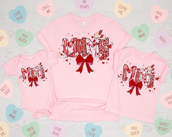 Mama and Me valentines shirts matching mama and me, mommy and baby, toddler valentines shirt, mommy and youth valentines shirt, gift for mom