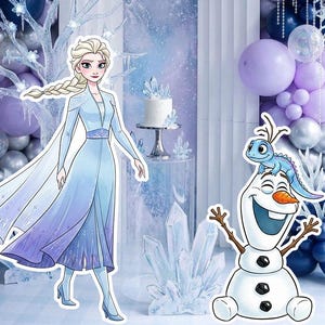 Ice & Fire Magic Cutout – Digital Download – Forest Spirits Decorations – Queen and Magical Creatures Decor