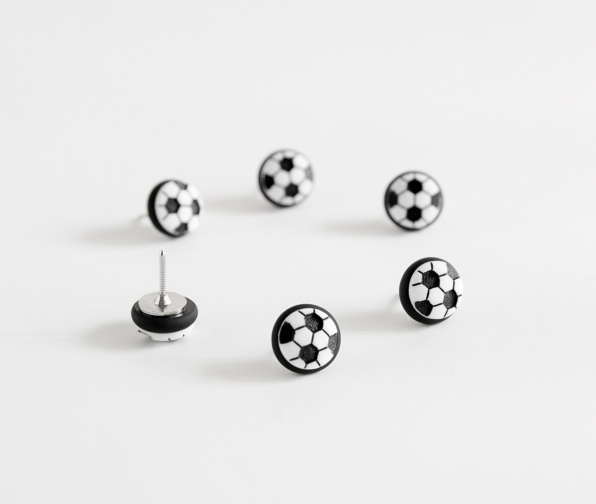 Soccer Ball Sports Push Pins Map Pins. Futbol Fan Home Office Etsy