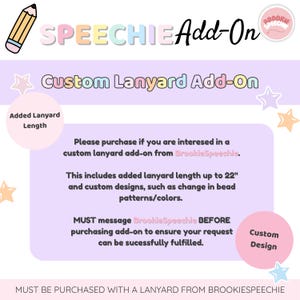 Add on for Additional Lanyard Personalization