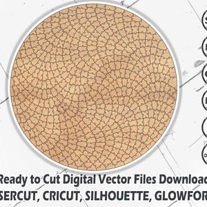 500 Teile Rund Einzigartig Jigsaw Puzzle Vorlage, Puzzle svg, Puzzle SVG, Puzzle Dxf, Puzzle Cut Vorlage, Glowforge