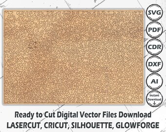 Puede incluir: Una descarga digital de un diseño de arte de línea en blanco y negro, intrincado y detallado. El diseño está listo para ser cortado con una cortadora láser, Cricut, Silhouette o Glowforge. El diseño es perfecto para crear un rompecabezas único y desafiante.