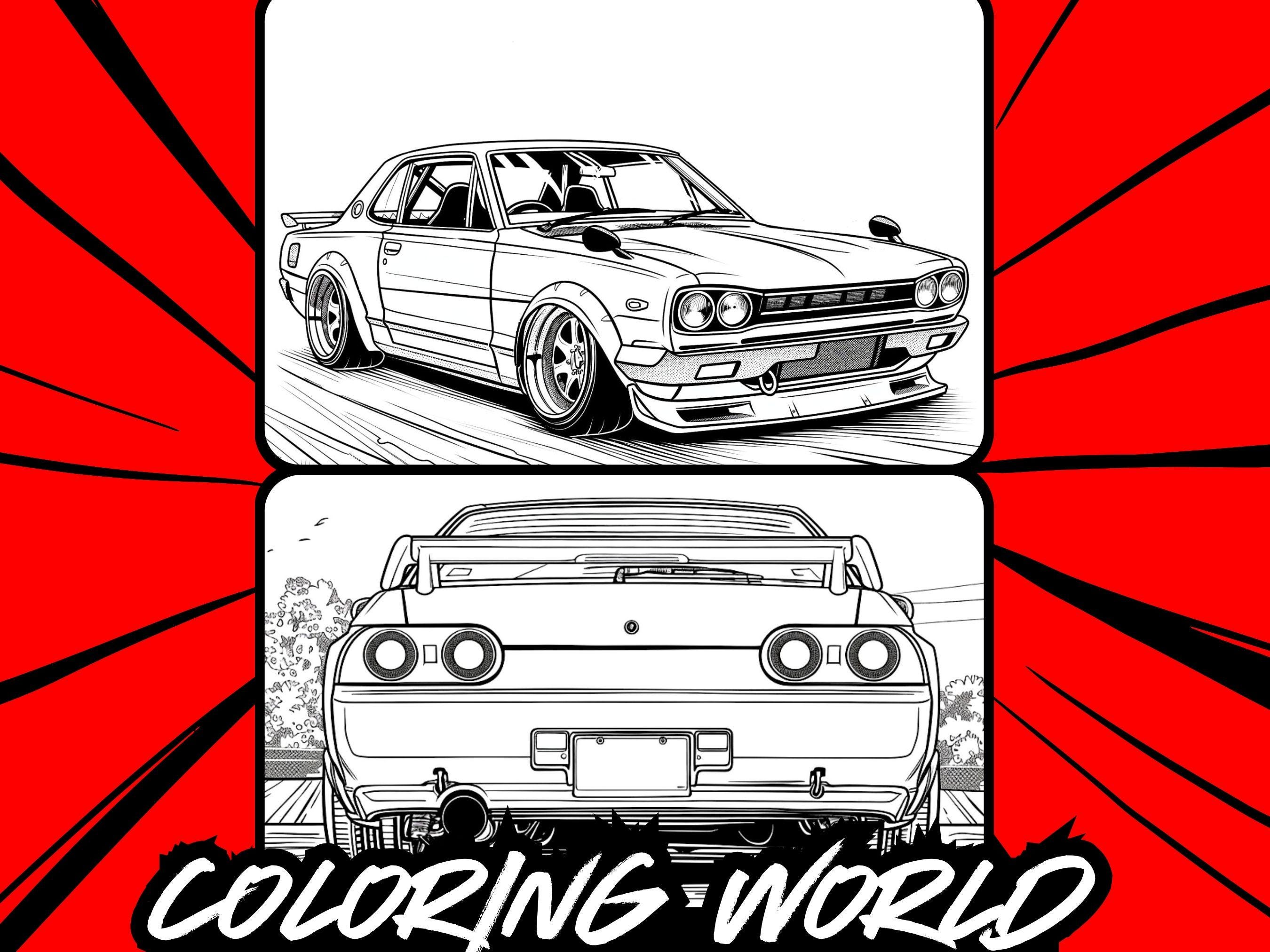 Modified Cars Coloring Book | Printable Coloring Pages | PDF | 50 Page Bundle - Etsy