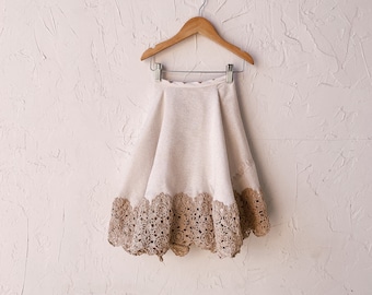 Toddler’s Upcycled Vintage Lace Skirt