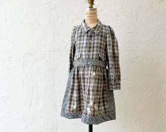 Farmer’s Daughter Girls Recycled Shirt Dress Blue