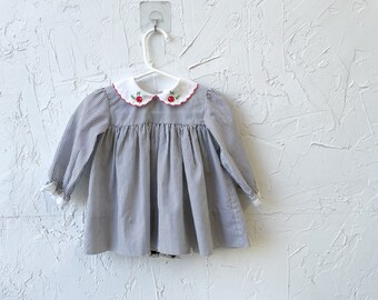 Vintage Baby Toddler Strawberry Dress