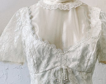 Robe de mariée vintage années 80 90