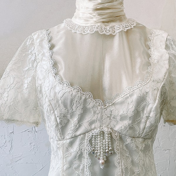 Vintage Wedding Dress 80s 90s