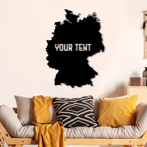 Map of Germany, Metal Germany Map, Germany Country Map, Custom Germany Map,Germany Metal Wall Art, Germany Sign,Personalized German Map