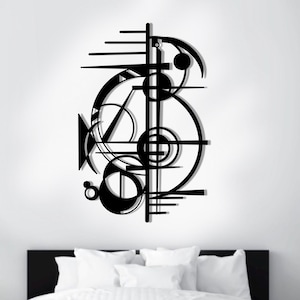 Geometric Metal Wall Art: Laser Cut Modern Home Decor