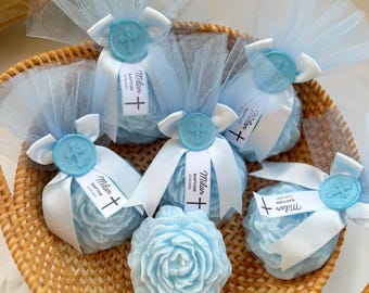 Personalized Scented Candle Favor: Baptism, Christening, First Communion