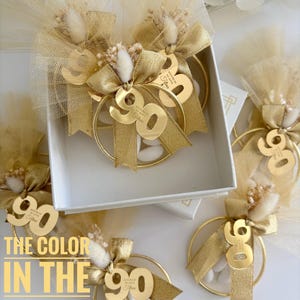 Adult Birthday Favors, Party Favors, Gold Birthday Candy Favors, Personalized 30th, 40th, 50th, 70th, 80th, 90th, 100th Birthday Party Favor
