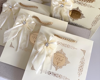 Personalized Baptism Gift Bags: Elegant Party Favor Bags