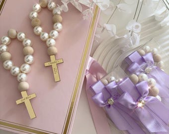 Rosario de Bautismo Personalizado: Recuerdos de Bautizo Personalizados, Primera Comunión