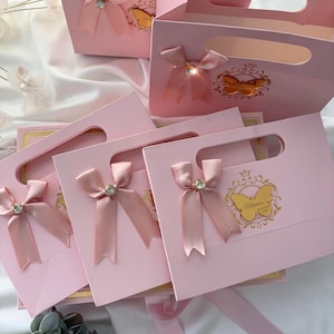 Pochettes personnalisées Quinceañera : cadeau de fête élégant fait main pour 15 ans