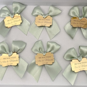 Targhetta croce personalizzata in oro, etichetta battesimo specchio acrilico, logo nome scritta, etichetta battesimo, etichetta croce battesimo, regalo battesimo