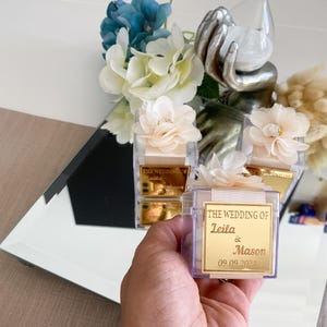 Bonbons de mariage personnalisés, Bonbons de fiançailles, Cadeau de mariage, Cadeaux de douche nuptiale, Bonbons de mariage élégants, Bonbons de cadeau, Bonbons