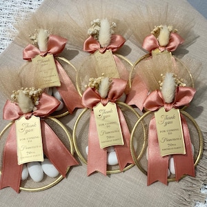 Wedding Almond Candy Favors For Guests, Engagement Favors, Wedding Candy, Unique Wedding Favors, Golden Heart Almond Candy For Wedding