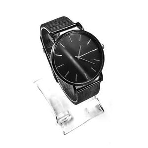 Classic Black Stainless Steel Men&#39;s Wrist Watch Personalised Gift