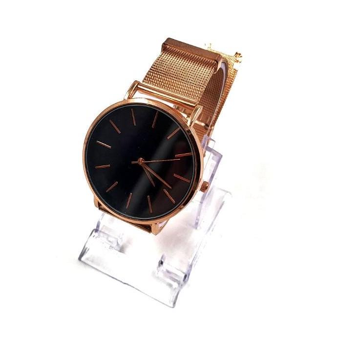 Lovisa Watches Gold Watch Roman Numerals Gold Black Medium Square