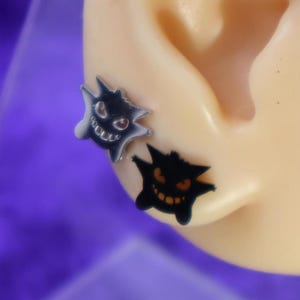 Gengar Pokémon Ear Studs Earring Cartilage Tragus Helix Stud Body Piercing