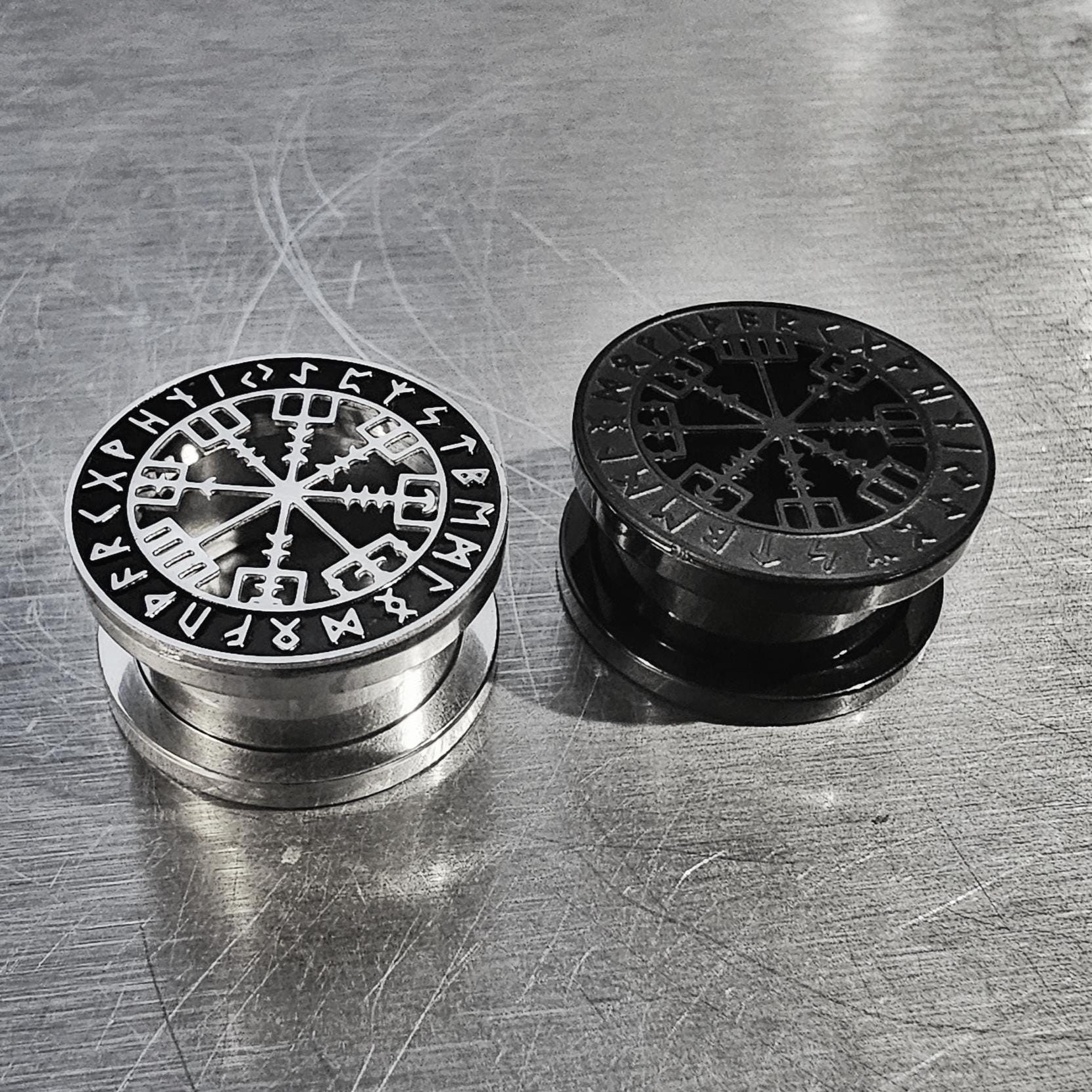 Remy Rune Plug Viking Rune Ear Tunnel Gauge Ear Plug Pair - Etsy