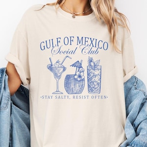 Comfort Color Shirt, Gulf of Mexico Social Club Shirt, Anti Trump Shirt Tee Shirt Gift for Democrat, Liberal Funny Political Tee,Humor shirt