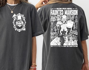 Comfort Colors® Retro Haunted Mansion Two-Sided Shirt, Stretching Room Shirt, Haunted Mansion 1969 Shirt, Disneyland Halloween,Halloween tee