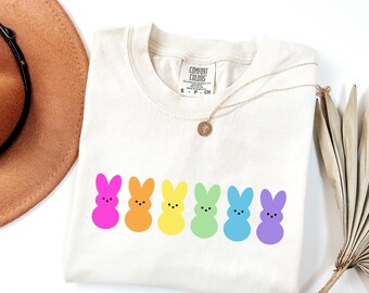 Comfort Colors® Easter Bunny Peeps Shirt, Easter Shirt, Cute Easter Gift, Womens Peeps Shirt, Cute Bunnies shirt, Women's easter shirt