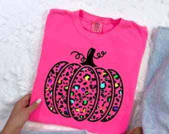 Camisa de calabaza preppy Comfort Colors®, linda camiseta estética otoñal, camisa de otoño para mujeres y niñas, linda camiseta otoñal, camisa con atuendo de calabaza, regalo