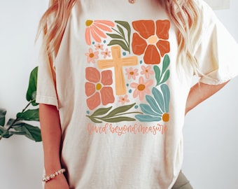 Comfort Colors® Christian Shirt, Christian Gifts, Inspirational Shirt, Religious Shirt,Bible Verse Shirt,Cute Church T shirt, Gift for Women