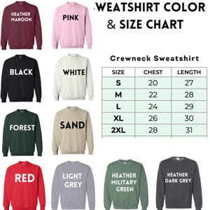 sweatshirts with different colors and sizes to choose from