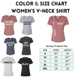 a women's v - neck t - shirt size guide