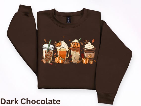 Fall Coffee Sweatshirt, Fall Spooky Sweater, Women Pumpkin Spice Sweatshirt, Cute Fall Sweater, Womens Fall Sweater, Coffee Sweatshirt Gift