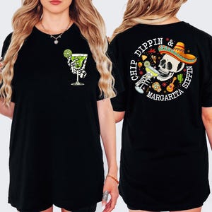 Chippin Dippin Margarita Sippin, Cinco de Mayo-shirt, Mexicaans Fiesta Celebration-shirt, Fiesta Party Tee, Spaans shirt, grappig vrouwenshirt,