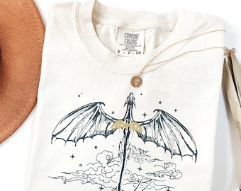 Comfort Color Shirt, Dragon Rider Tee, Basgiath War College Tee,Fourth Wing Shirt, Die Or Fly Tee, trendy shirt,Women's shirts,Bookish Shirt