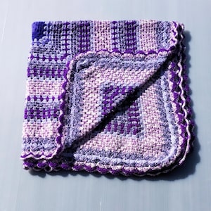Crochet throw blanket