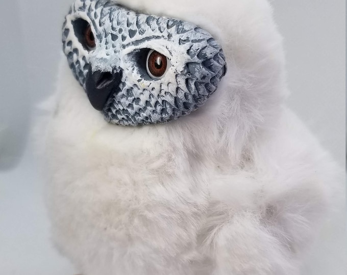 Featured listing image: White Baby Owl Art Doll