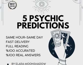 5 Detailed Psychic Predictions: Same Hour Tarot Reading