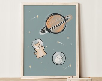 Conzie the Space Explorer | Art Print (Physical) | 5x7, 8x10, 11x14