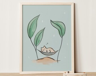 Conzie Hammock | Art Print (Physical) | 5x7, 8x10, 11x14