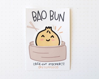Stolzer Bao Emoji | Wasserfester Stanzsticker