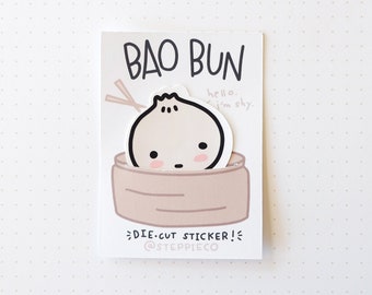 Shy Bao Emoji | Wasserfester Stanzsticker
