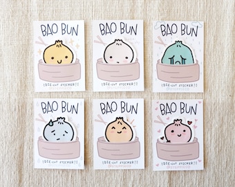Bao Emojis Vollpack | Wasserfester Stanzsticker